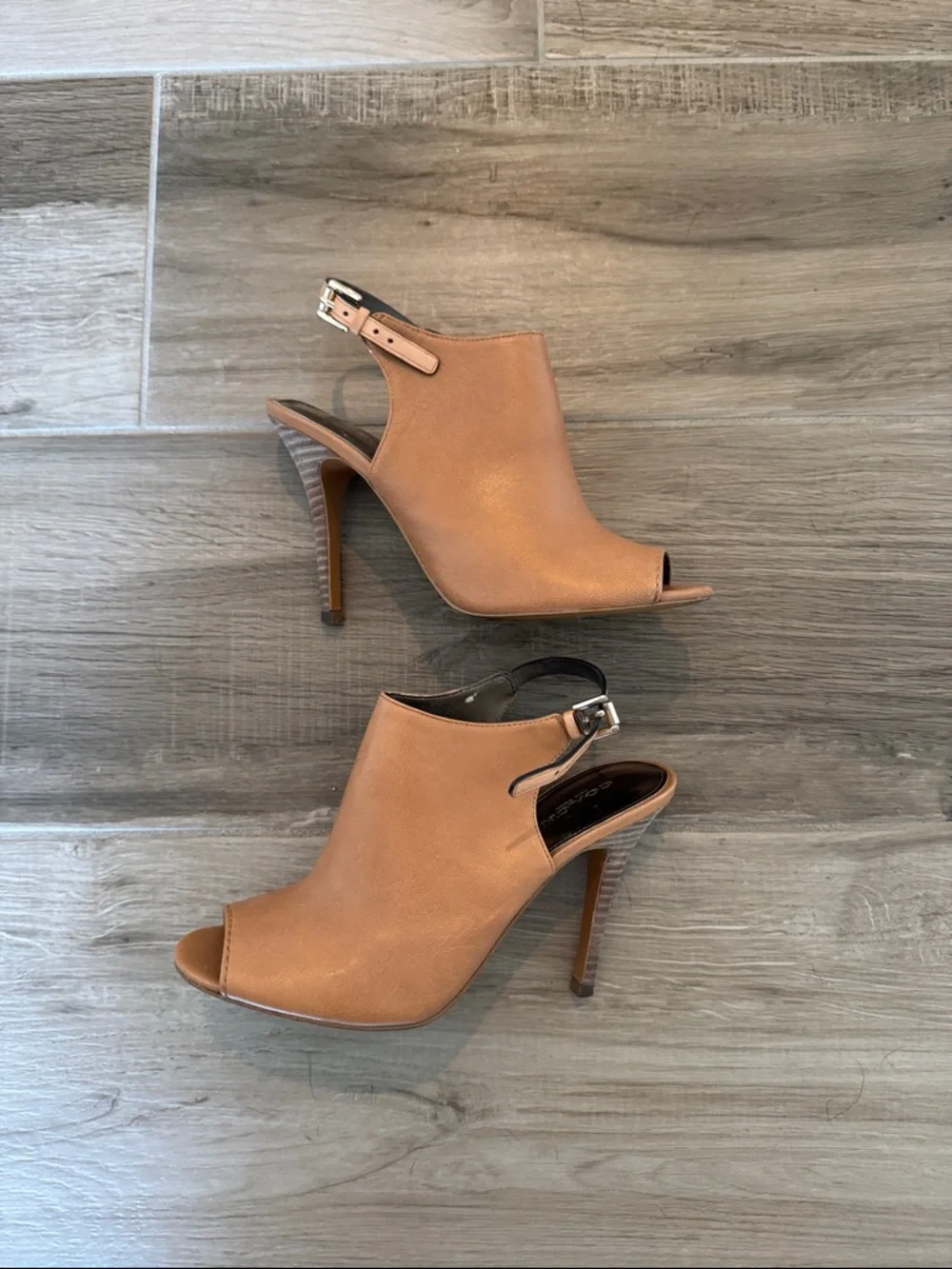 Coach 7 Lanora peep toe sling back heels - Picture 2 of 9